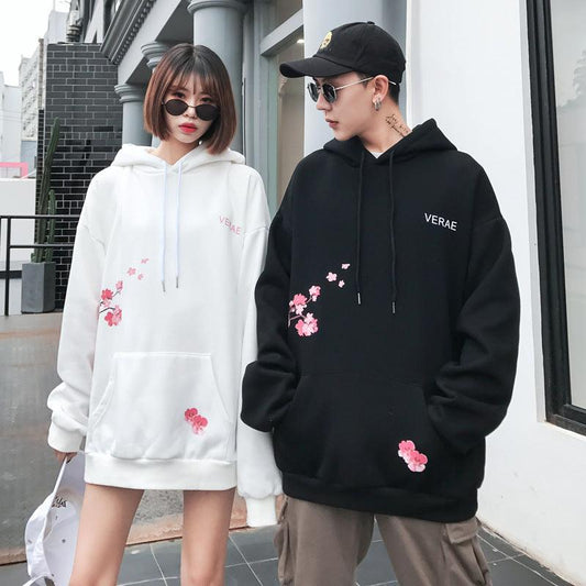 Floral Hoodie - Sherpa