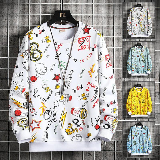 New Autumn Long Sleeve Sweater With Loose Round Neck - Sherpa