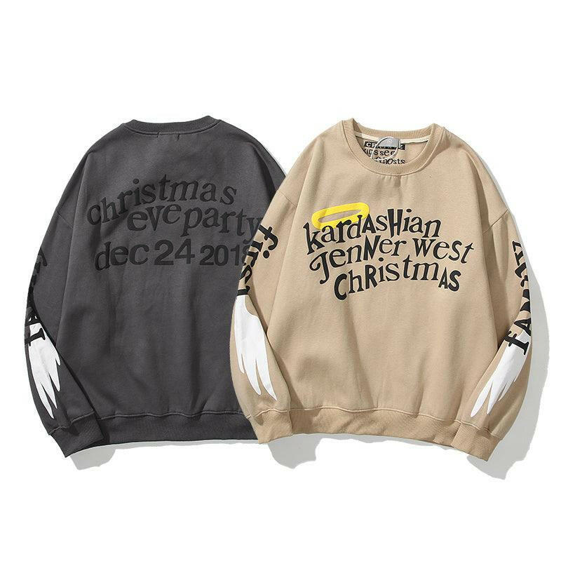 Casual Printed Hoodie - Sherpa