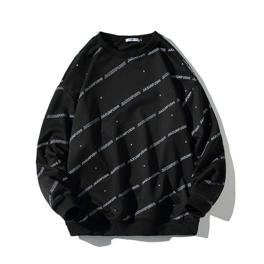 Men's Casual Pullover Long-sleeved Sweater - Sherpa