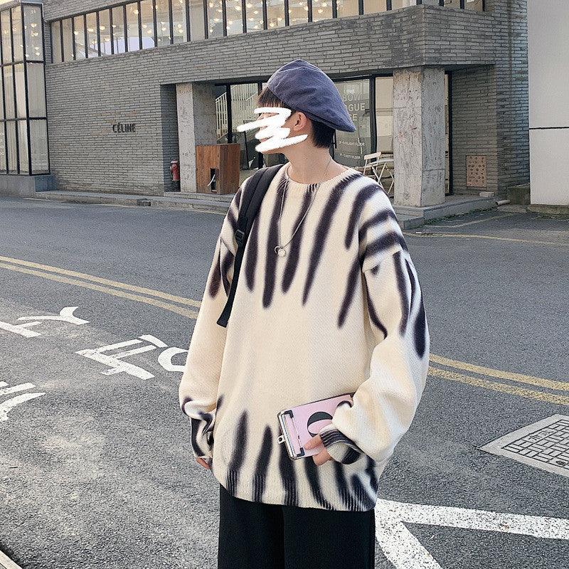 Men's Casual Youth Loose Hong Kong Style Sweater - Sherpa