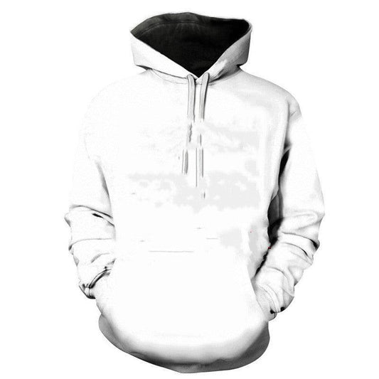 Fall Winter Mens Sweater Print Hoodie - Sherpa