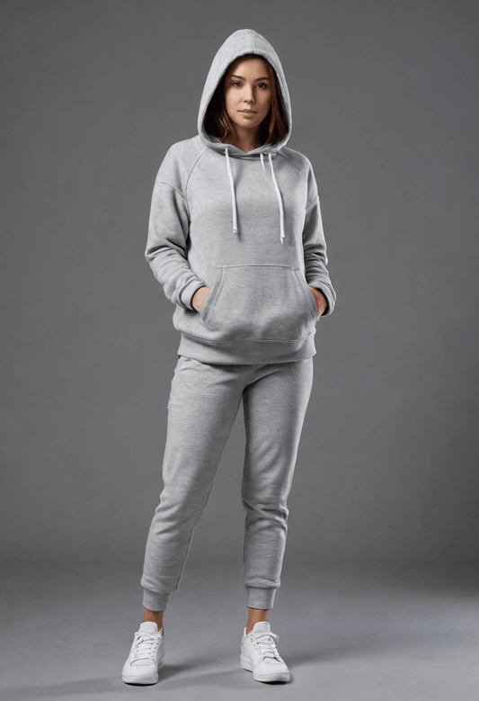 Autumn And Winter Printing Hooded Fleece-lined Women's Sweater - Sherpa