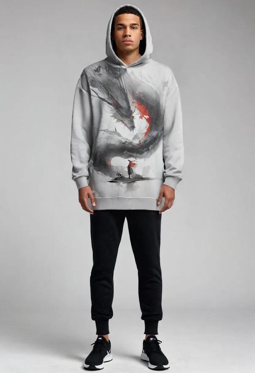 Casual Oversized Sweatshirt - Sherpa