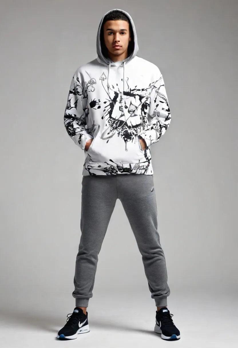 Gambler Ink Playing Cards 3D Digital Printing Hoodie - Sherpa